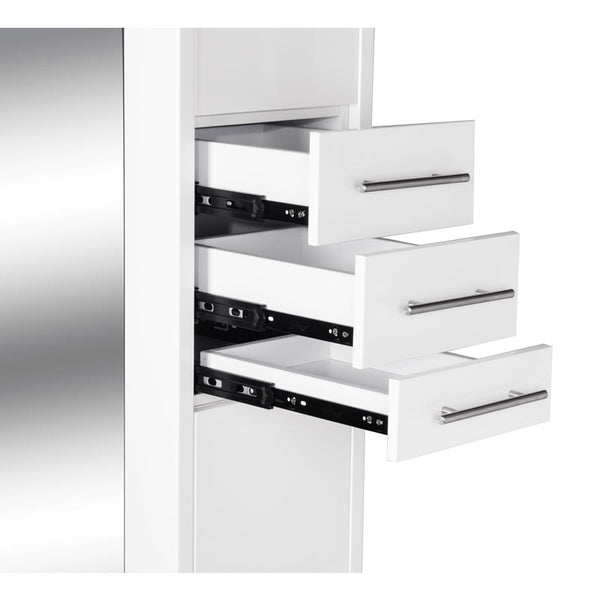 TAHITI Double Sided Styling Station Gloss White AGS Beauty