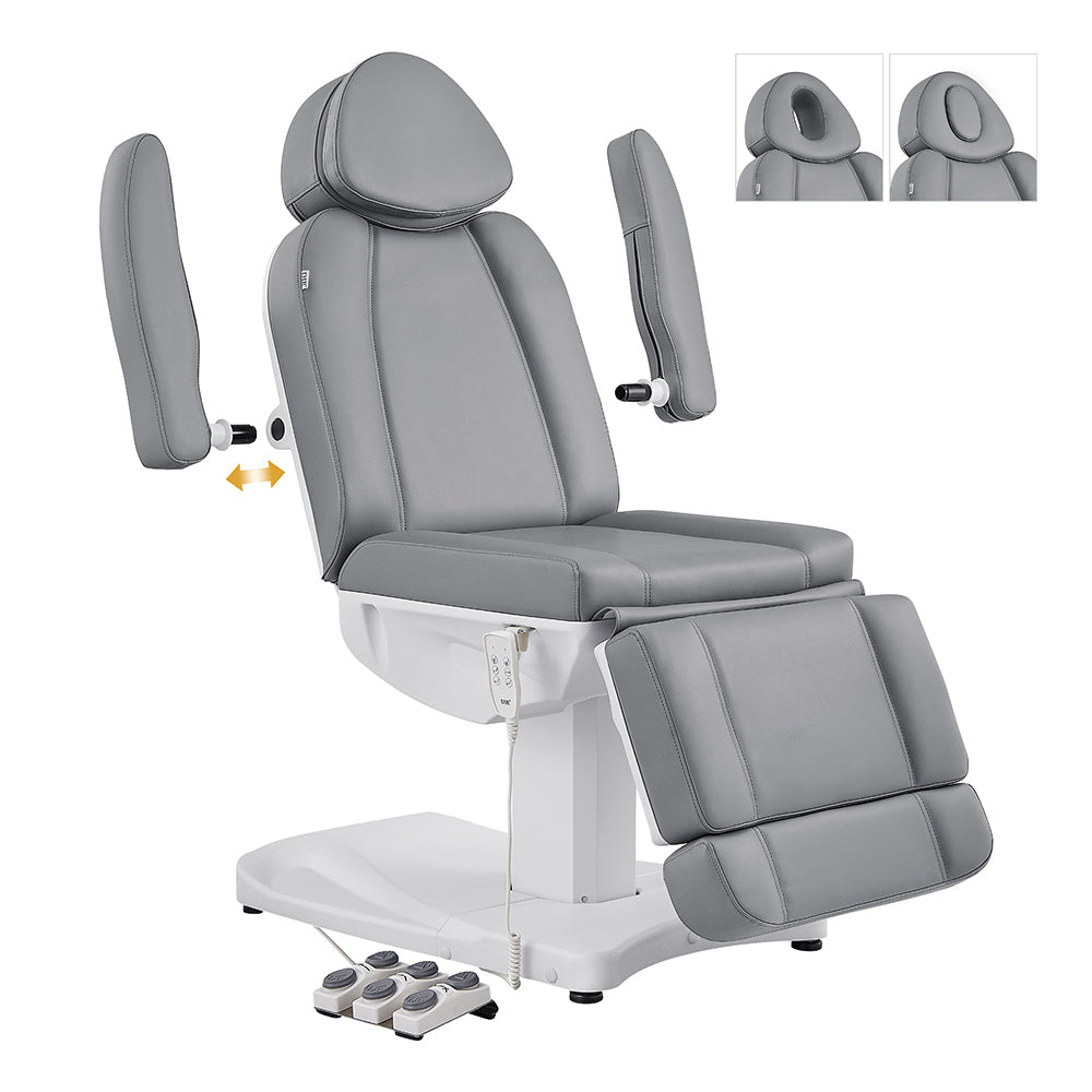 Ink 3-Motors Electric Facial Beauty Bed Chair Grey DIR