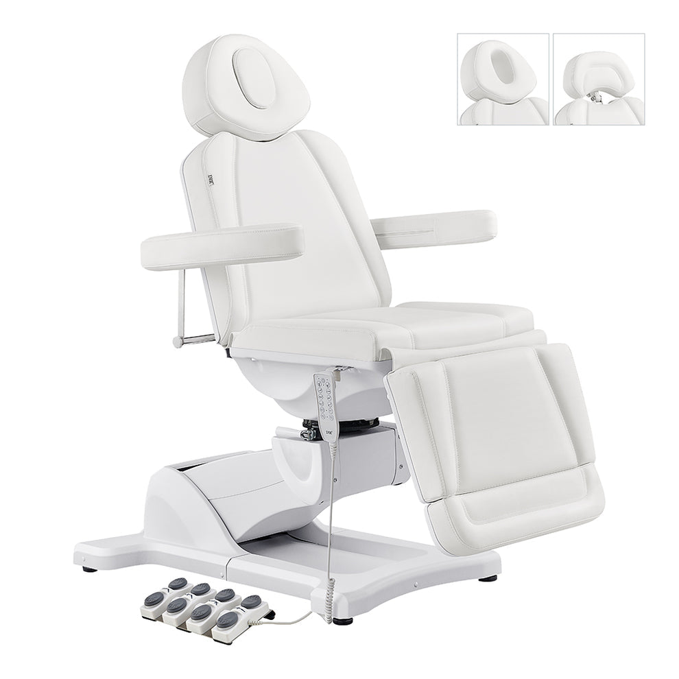 Pavo Facial Beauty Bed/Chair Full Electrical with 4 Motors White DIR