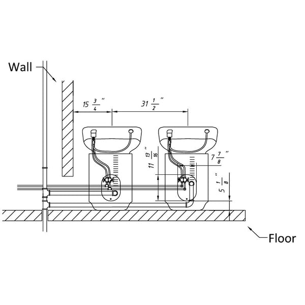ISLAND Salon Shampoo Unit Brown AGS Beauty