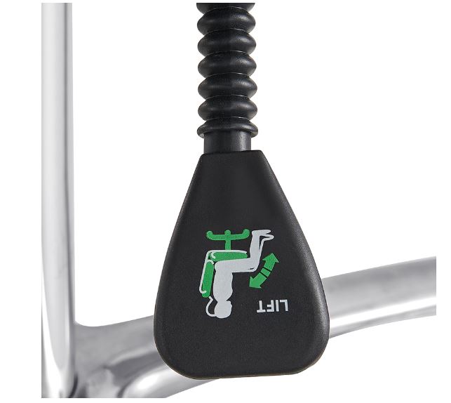 Polaris Rolling Light Grey Stool DIR