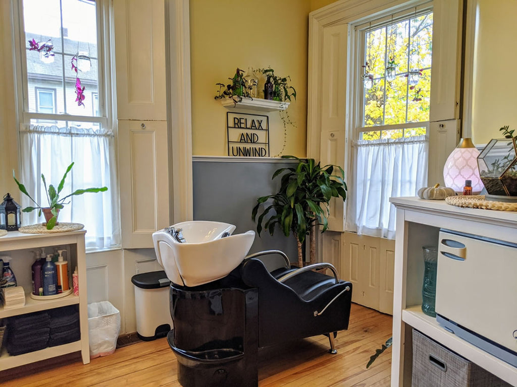 NEREUS Salon Shampoo Unit Black AGS Beauty