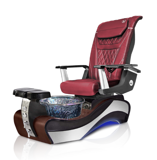 New Beginning 1 DARK-WOOD GRAY Pedicure Chair