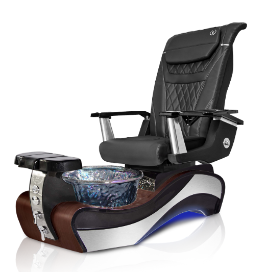 New Beginning 1 DARK-WOOD GRAY Pedicure Chair