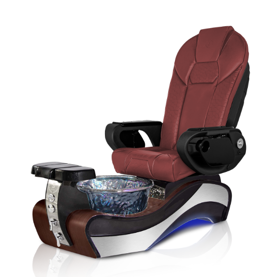 New Beginning 1 DARK-WOOD GRAY Pedicure Chair