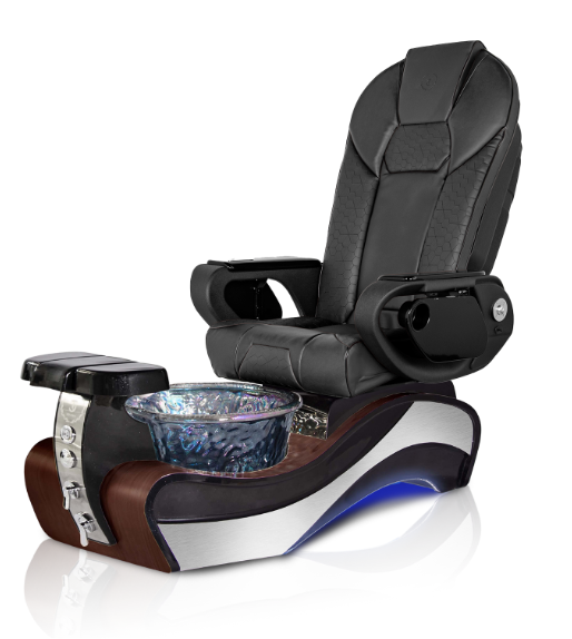 New Beginning 1 DARK-WOOD GRAY Pedicure Chair