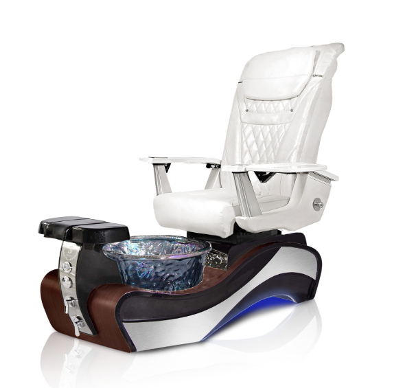 New Beginning 1 DARK-WOOD GRAY Pedicure Chair