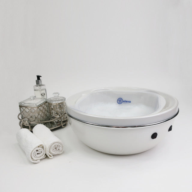 Trio Foot Spa - in White w/ Heat & Vibration Belava