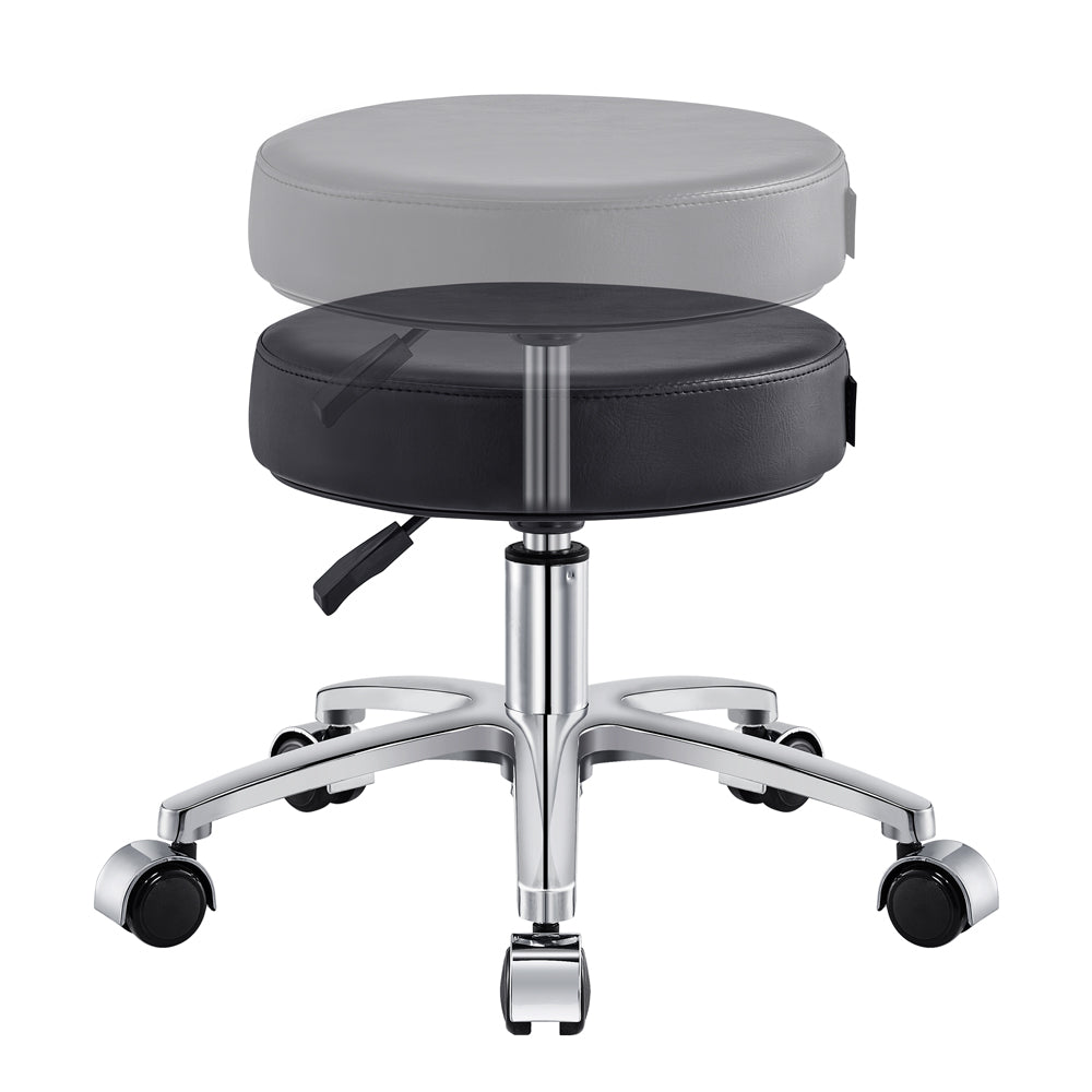 Panda Pedi Stool Black DIR