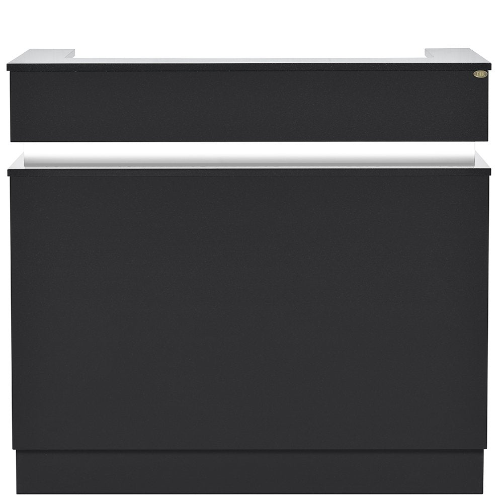 Langara LED Lighting Reception Desk Black DIR