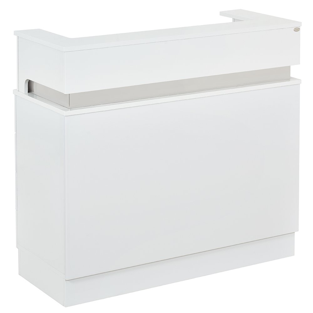Langara LED Lighting Reception Desk White DIR