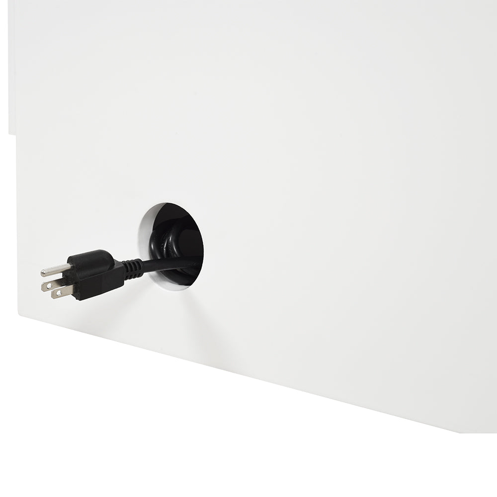 Janus LED Lighted Storage Reception Desk - Double Door DIR