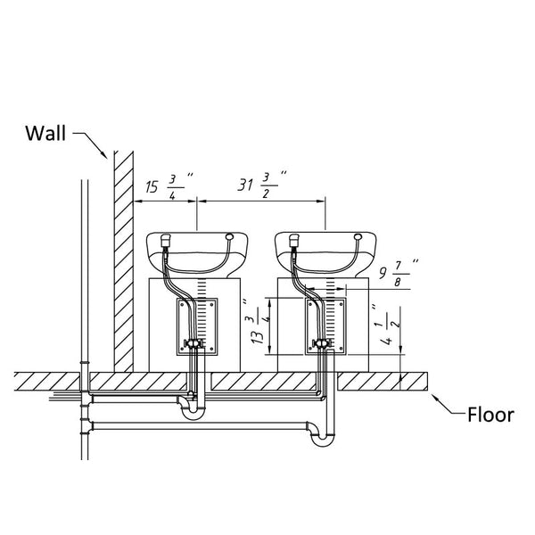 RIO Salon Shampoo Unit Chestnut AGS Beauty