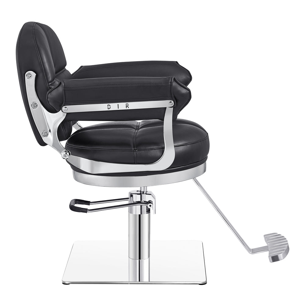 Milano Salon Hairdressing Styling Chair Black DIR
