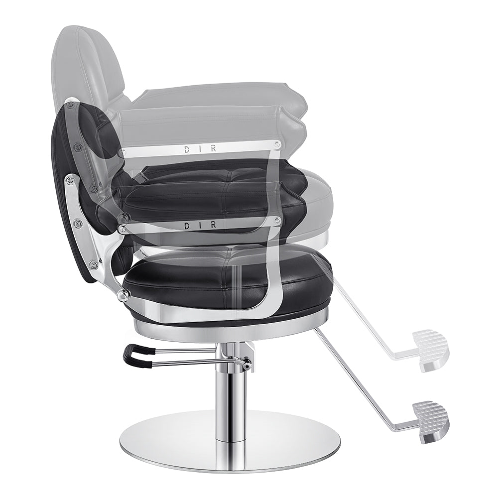 Milano Salon Hairdressing Styling Chair Black DIR