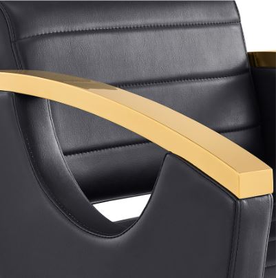 Bello Gold Classic Salon Chair Black DIR