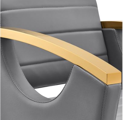 Bello Gold Classic Salon Chair Gray DIR