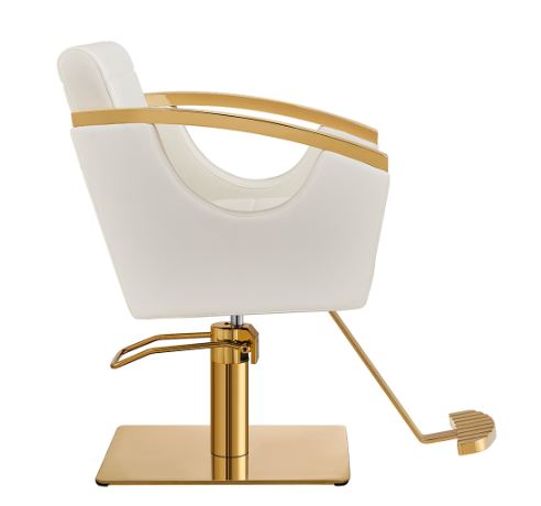 Bello Gold Classic Salon Chair White DIR