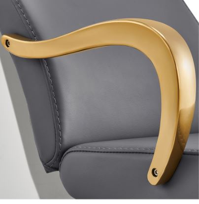 Beckman Gold Salon Shampoo Unit with Adjustable Seat Gray DIR