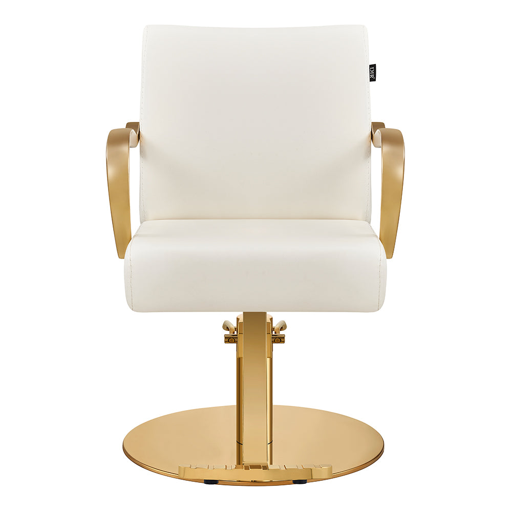 Meteor Gold Salon Styling Chair White DIR