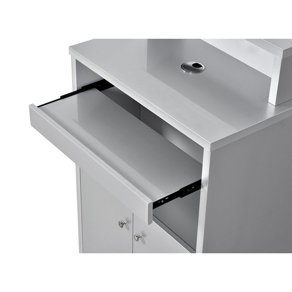 Orsacchiotto LED Lighting Reception Desk Silver DIR