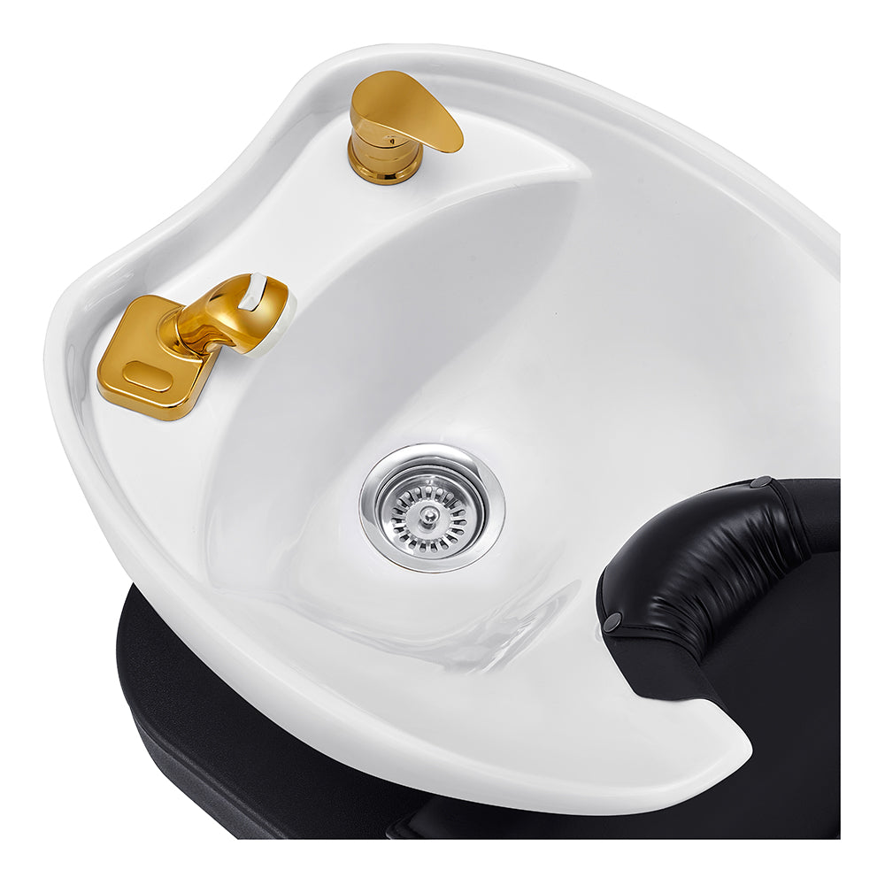 Bella V Gold Reclining Massage Backwash Gray DIR