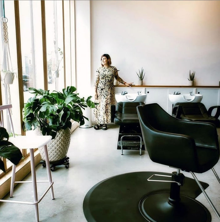 MOORE Salon Styling Chair Brown AGS Beauty