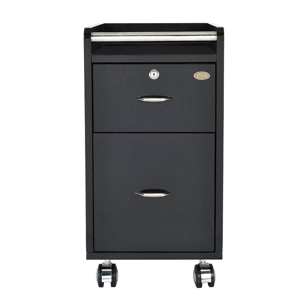 Pedi-Mani Trolley Cart Black DIR