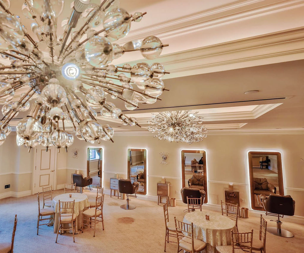 LAS VEGAS Salon Mirror with LED Light AGS Beauty