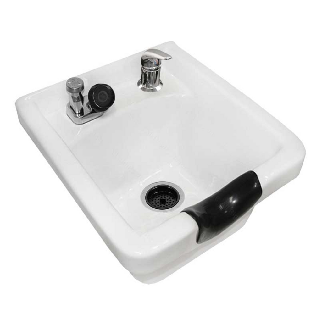 8000 Porcelain Bowl Stationary White Jeffco - Shampoo Bowls