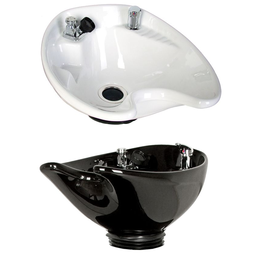 8700 Porcelain Bowl Tilting White Jeffco - Shampoo Bowls