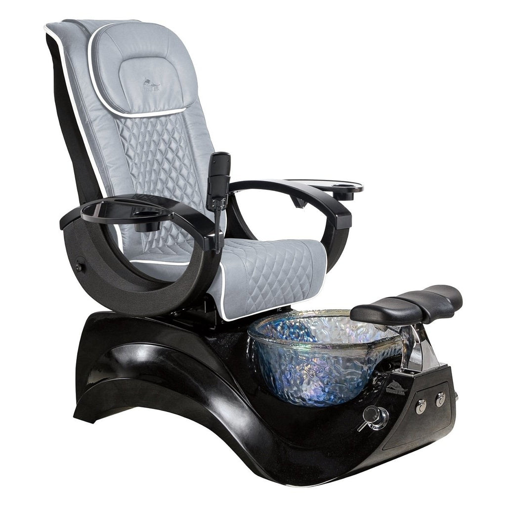 Alden Crystal Black Base Pedicure Chair Whale Spa - Pedicure Chairs