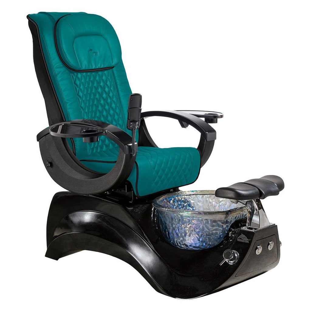Alden Crystal Black Base Pedicure Chair Whale Spa - Pedicure Chairs
