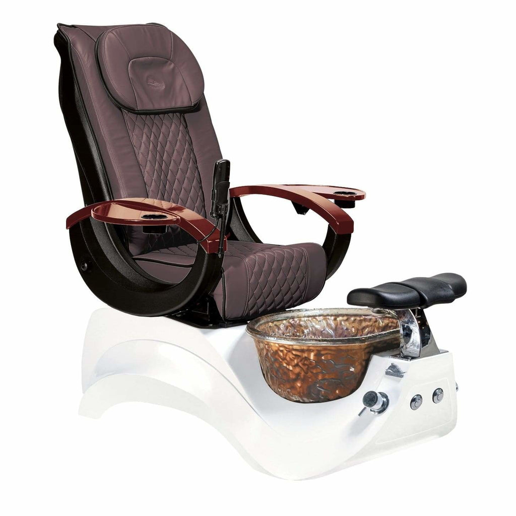 Alden Crystal White Base Pedicure Chair Whale Spa - Pedicure Chairs