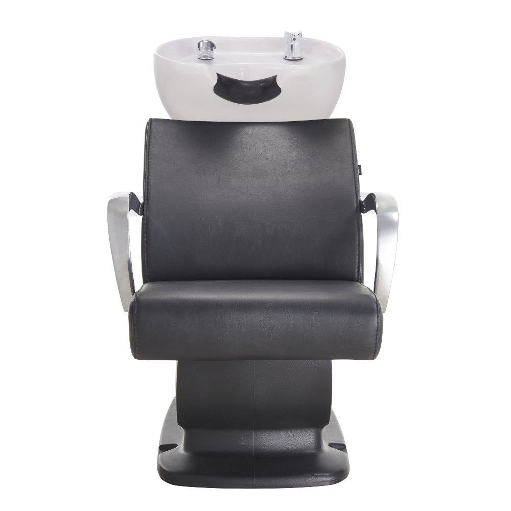 Beckman Shampoo Backwash Unit with Adjustable Seat Black DIR - Backwashes