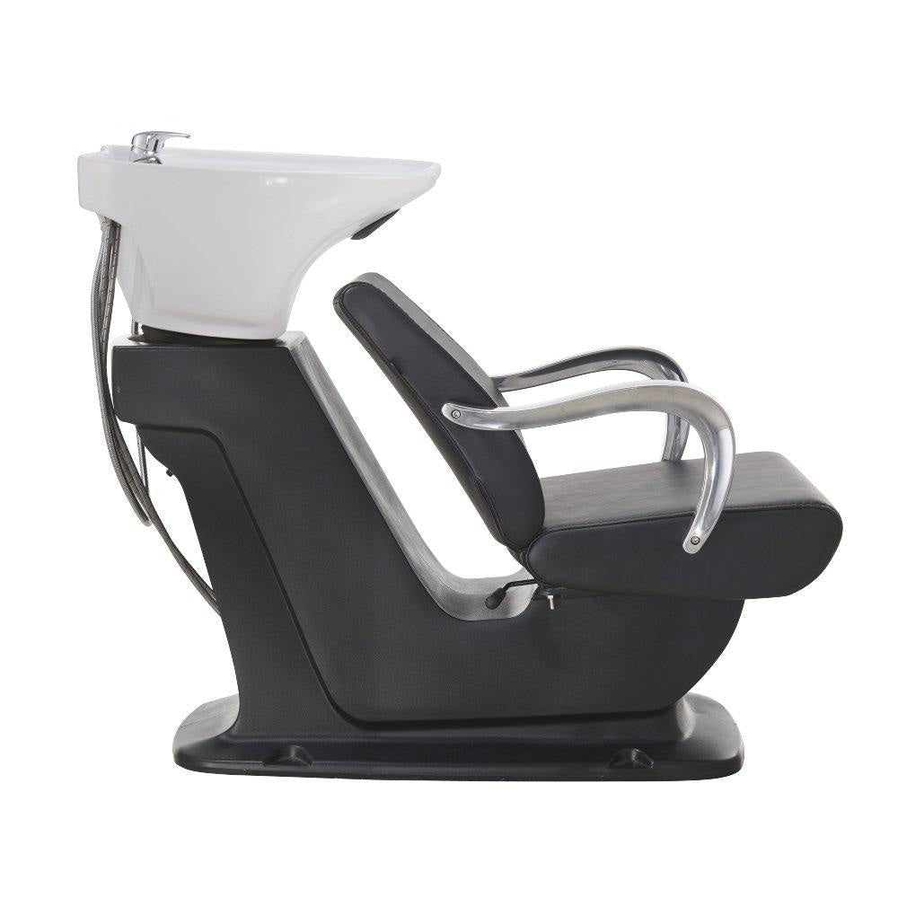 Beckman Shampoo Backwash Unit with Adjustable Seat Black DIR - Backwashes