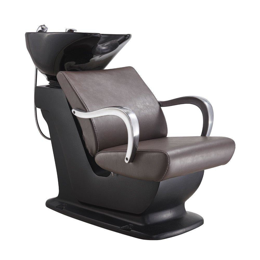 Beckman Shampoo Backwash Unit with Adjustable Seat Brown DIR - Backwashes