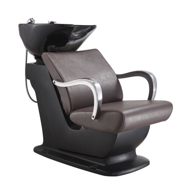 Beckman Shampoo Backwash Unit with Adjustable Seat Brown DIR - Backwashes