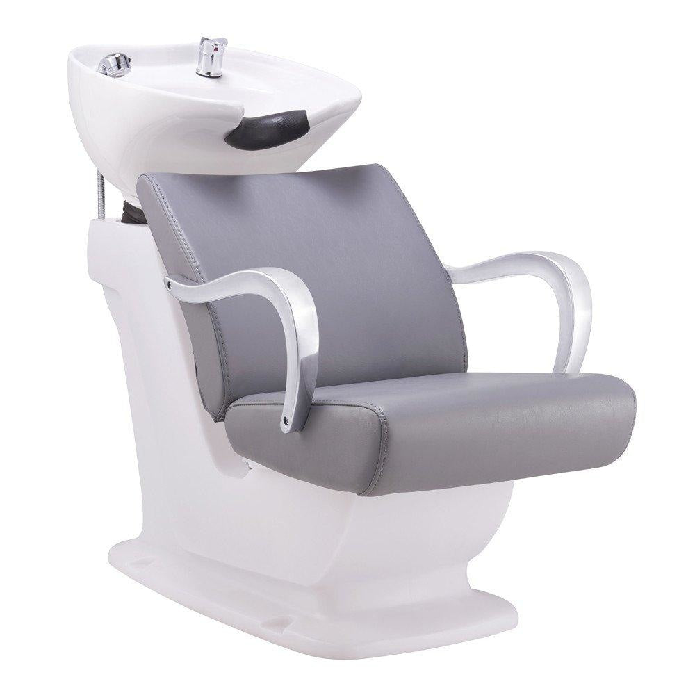 Beckman Shampoo Backwash Unit with Adjustable Seat Grey DIR - Backwashes