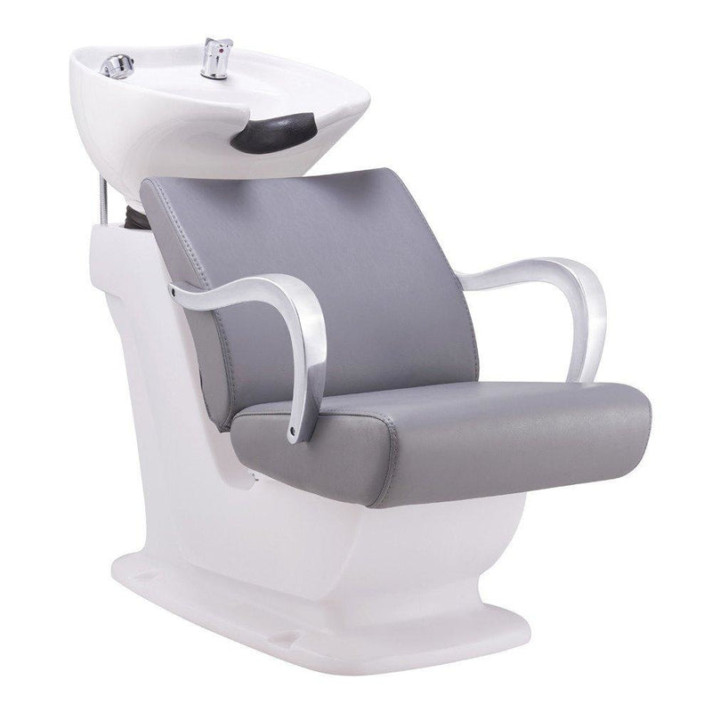 Beckman Shampoo Backwash Unit with Adjustable Seat Grey DIR - Backwashes