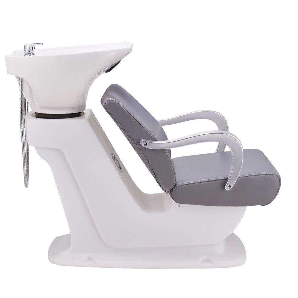Beckman Shampoo Backwash Unit with Adjustable Seat Grey DIR - Backwashes