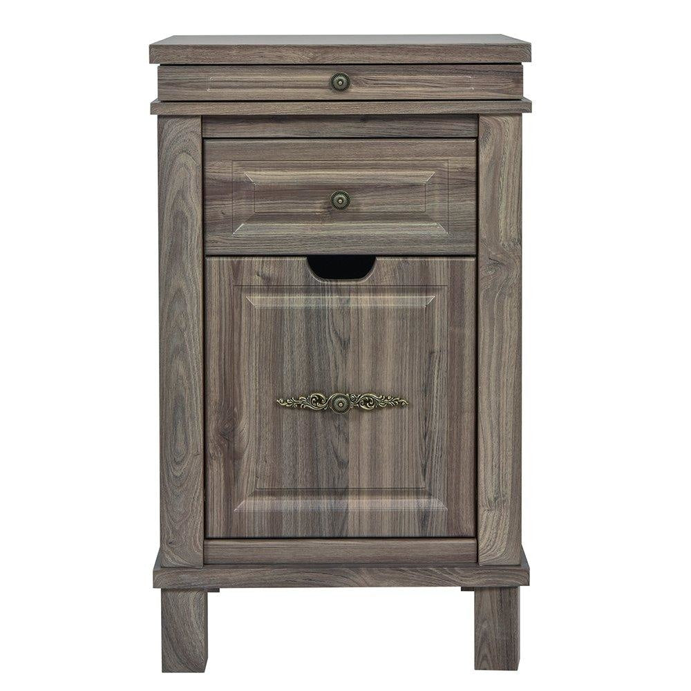 Bordeaux Styling Station Cabinet Rustic Teak DIR - Styling Stations
