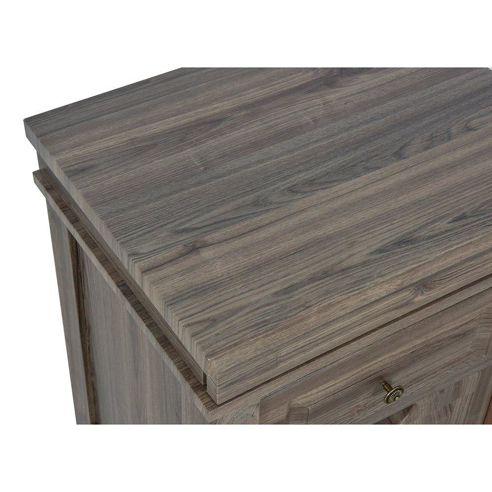 Bordeaux Styling Station Cabinet Rustic Teak DIR - Styling Stations