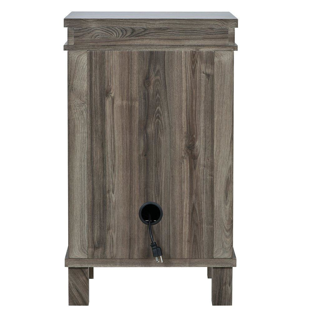 Bordeaux Styling Station Cabinet Rustic Teak DIR - Styling Stations