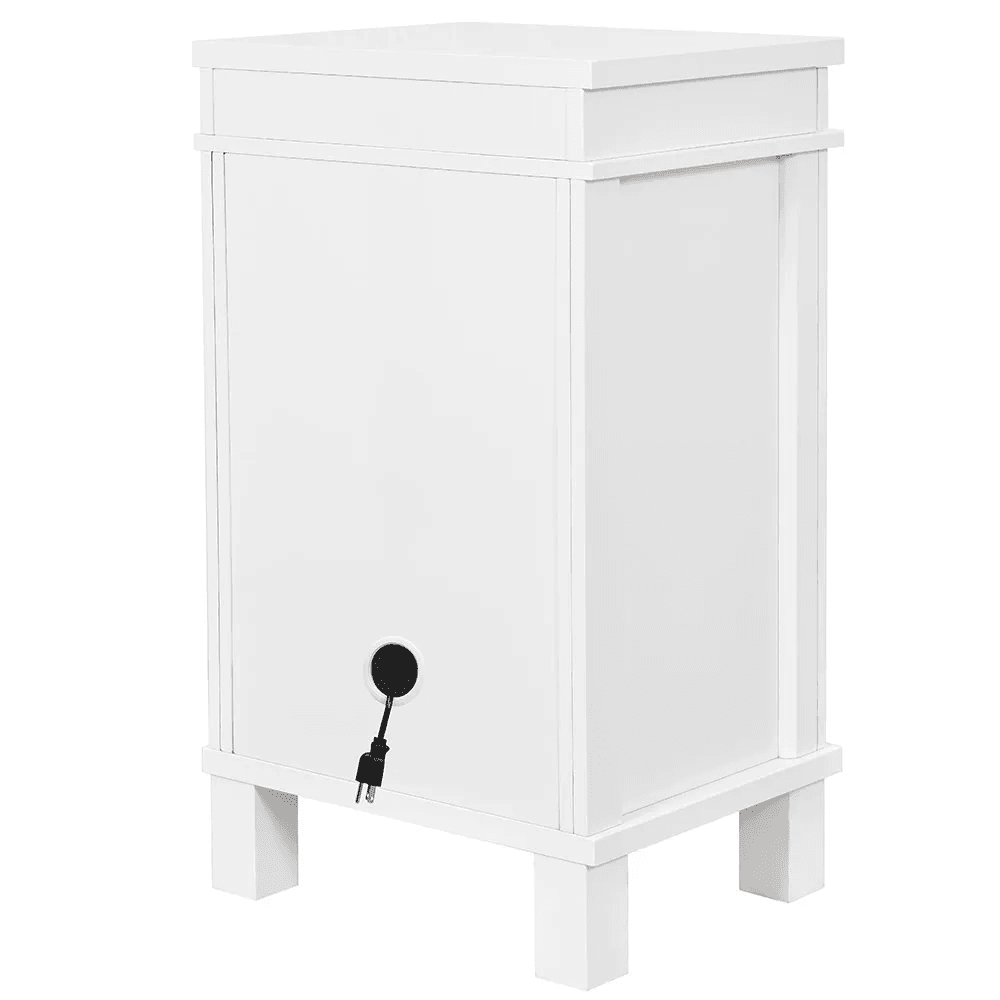 Bordeaux Styling Station Cabinet White DIR - Styling Stations