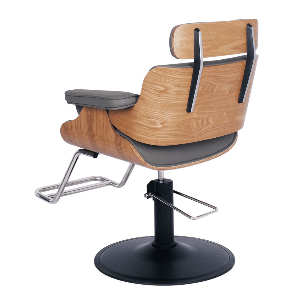 Cocoa Modern Salon Styling Chair in Grey AGS Beauty - Styling Chairs