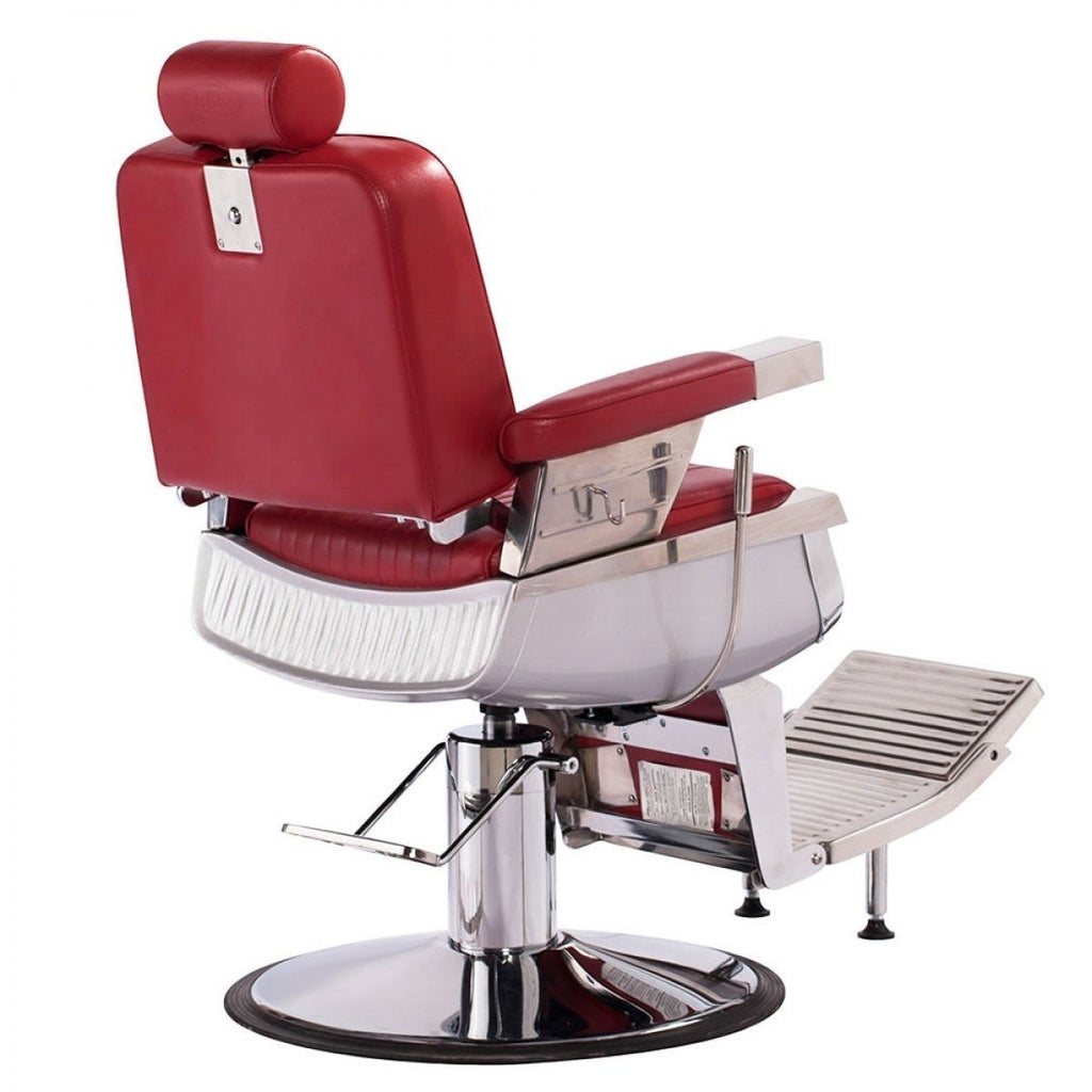 Constantine Barber Chair Cardinal Red AGS Beauty - Barber Chairs