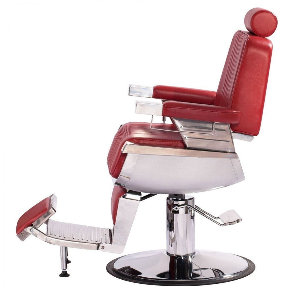 Constantine Barber Chair Cardinal Red AGS Beauty - Barber Chairs