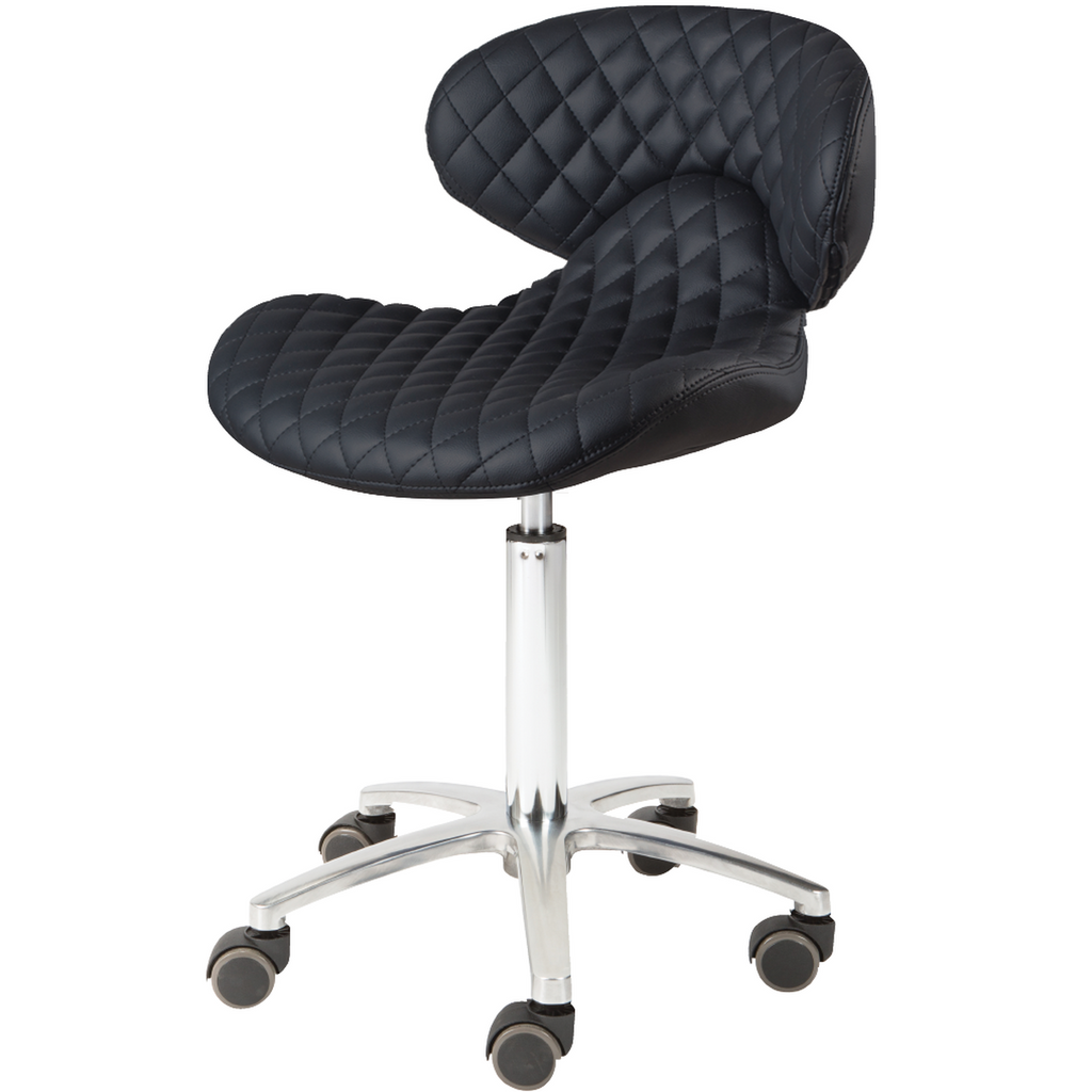 Diamond Manicure Stool 1001H-DIA - Black Whale Spa - Manicure Stools