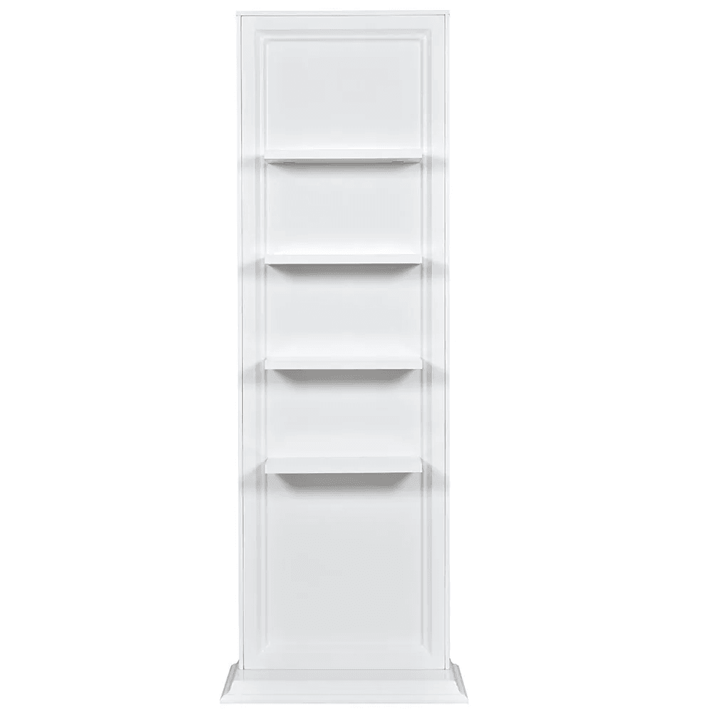 Gondola Free Standing Double Retail Display Shelf White DIR - Retail Displays